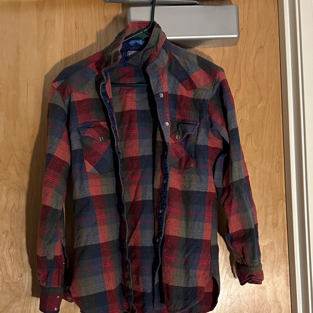 Colorful Plaid Wool Shirt
